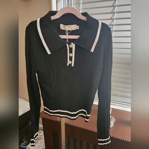 Black and White Women's Top